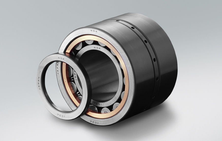 Cylindrical Roller Bearing, double-row, Railway, brass cage