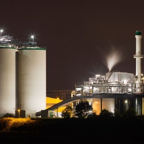 Petrochemical, Industry landscape by night