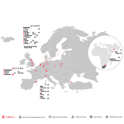 NSK Locations, Europe, 500x500