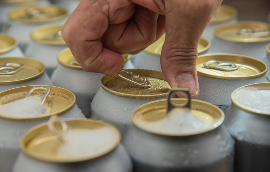 Latas de aluminio