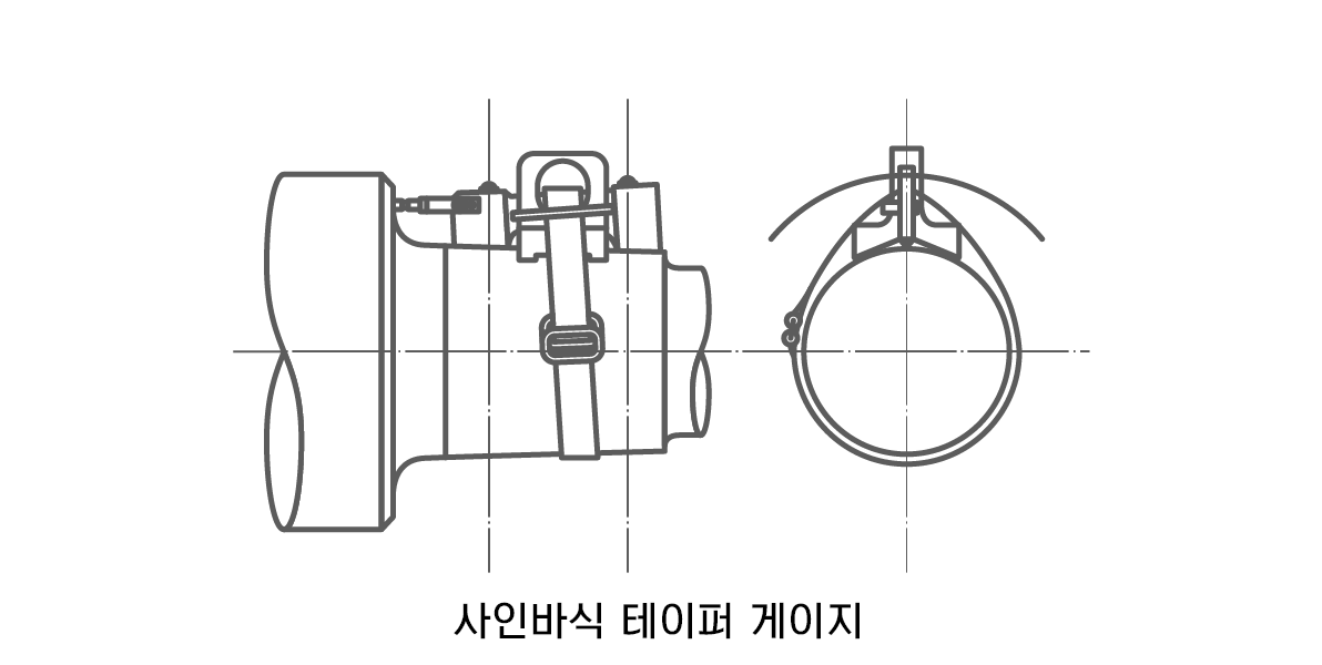 표지판 바 테이퍼 게이지