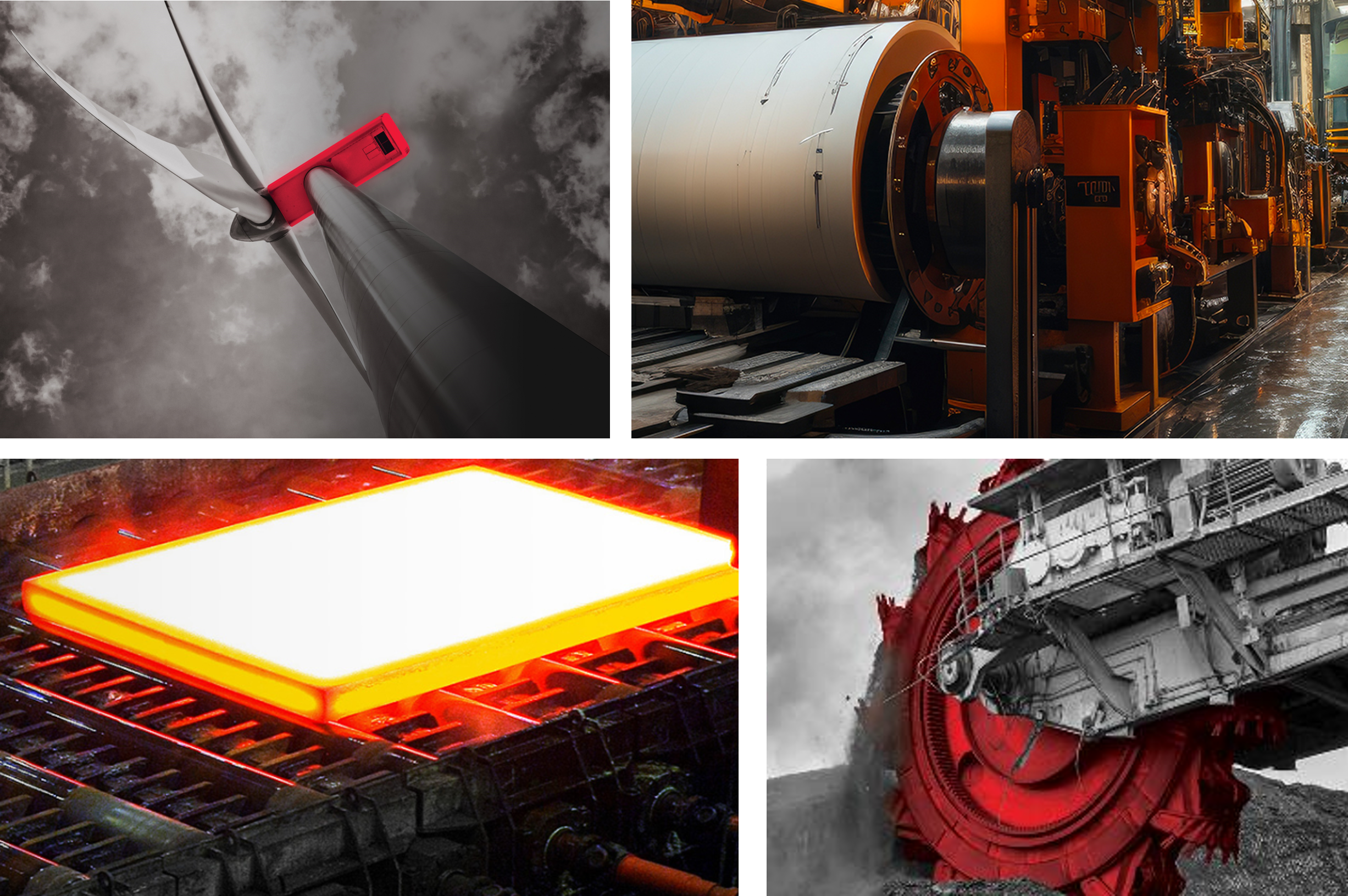 Industry application collage