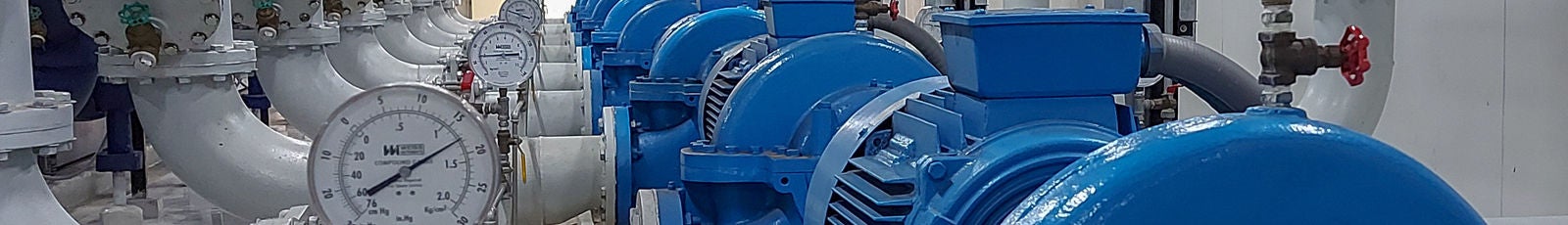 Image of industrial pumps and compressors.