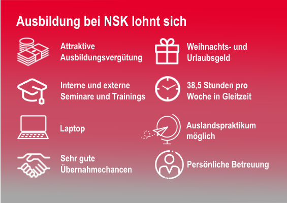 New Apprenticeship NSK Germany, Benefits, DE