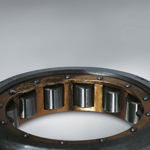 Troubleshooting, Cylindrical Roller Bearing, Cage-Damage