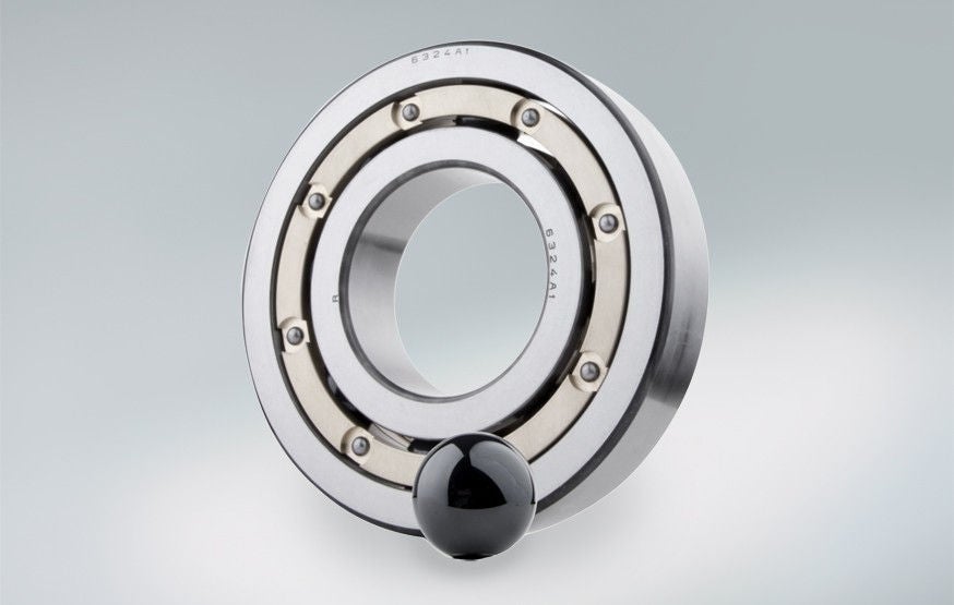 Deep Groove Ball Bearing, Hybrid, Brass Cage