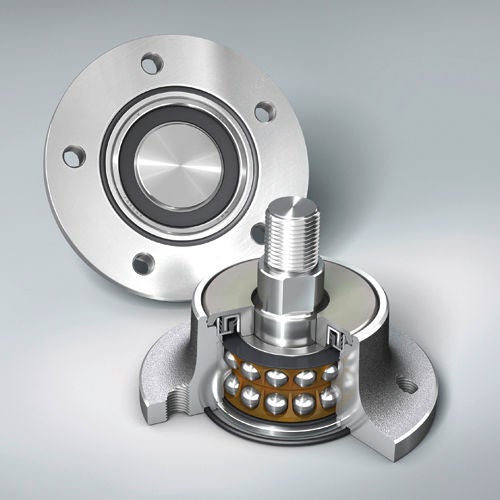 NSK Agri Disc Hub housing with double-row angular-contact ball bearings