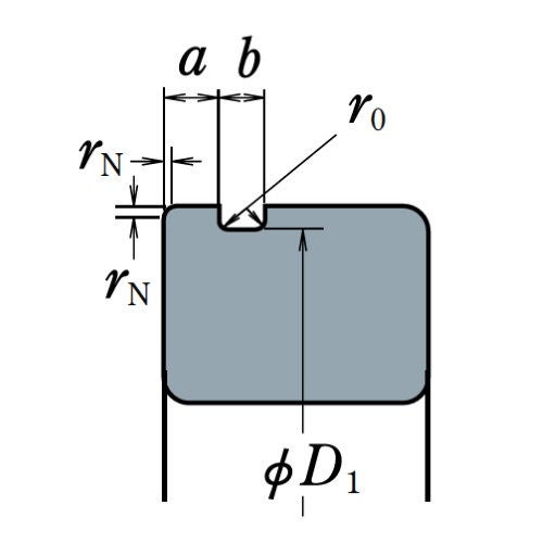 Deep Groove Ball Bearing, Dimension Snap Ring Groove, Drawing