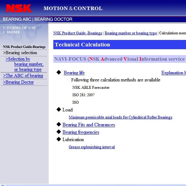 Product Selection Tools - Ball Screws, NSK Linear Guides, Megatorque Motors (Direct Drive Motors)