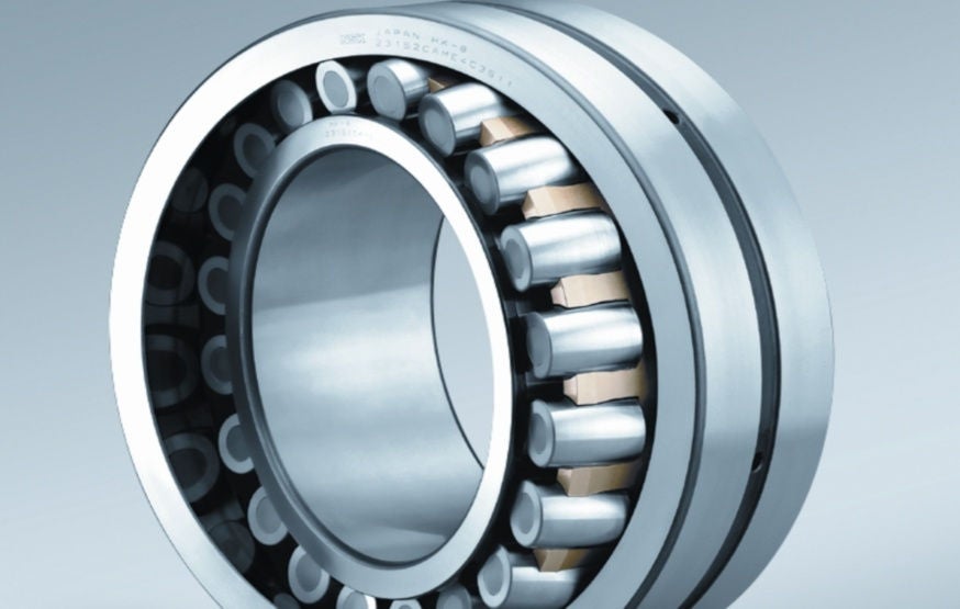 Spherical Roller Bearing, brass cage, close up