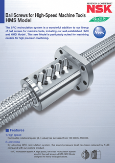 Ball Screws for High-Speed Machine Tools HMS Model